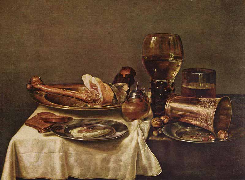 HEDA, Willem Claesz. Stilleben mit Schinken